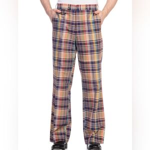 RLX By Ralph Lauren Plaid Multicolor Men's Pants Size 42 X 30